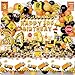 Mpanwen Construction 3rd Party Decorations 127Pcs Truck Construction 3rd Birthday Party Supplies for 3 Years Old Baby Boys  Backdrop Wall Signs Banner Tablecloth Hat Poster Paper Glasses - Image 2