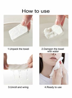 Excefore Disposable Compressed Towel Tablets 44 Pack Compressed Washcloths, Camping Towels, Large Towels 15.7in Long and Thick, Soft and Reusable, Suitable for Baby Travel Camping Guests  - Image 4