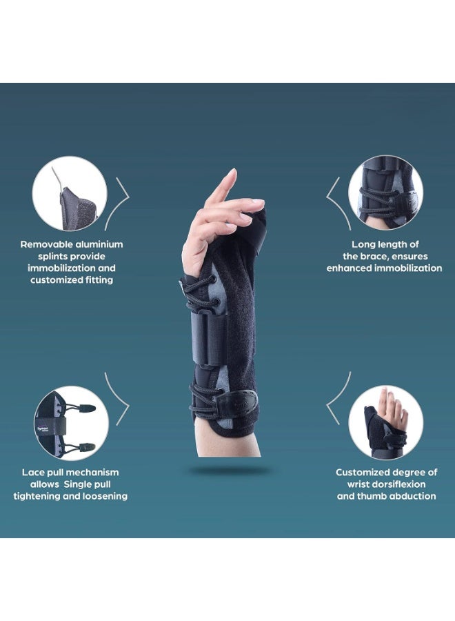 دعامة رسغ مع دعم للإبهام – خفيفة وسهلة الاستخدام – دعم عملي لثبات اليد في الاستخدام اليومي - Image 2