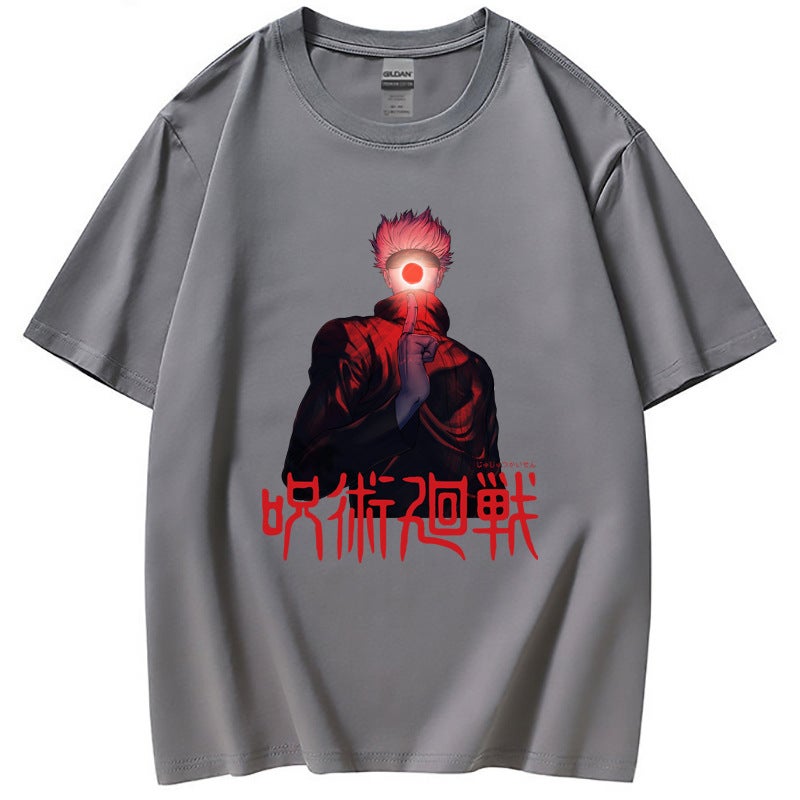 Spell Back To War Jujutsu Kaisen Leisure Breathable Comfortable Cotton Short Sleeve T-Shirt Summer Tide - Image 2