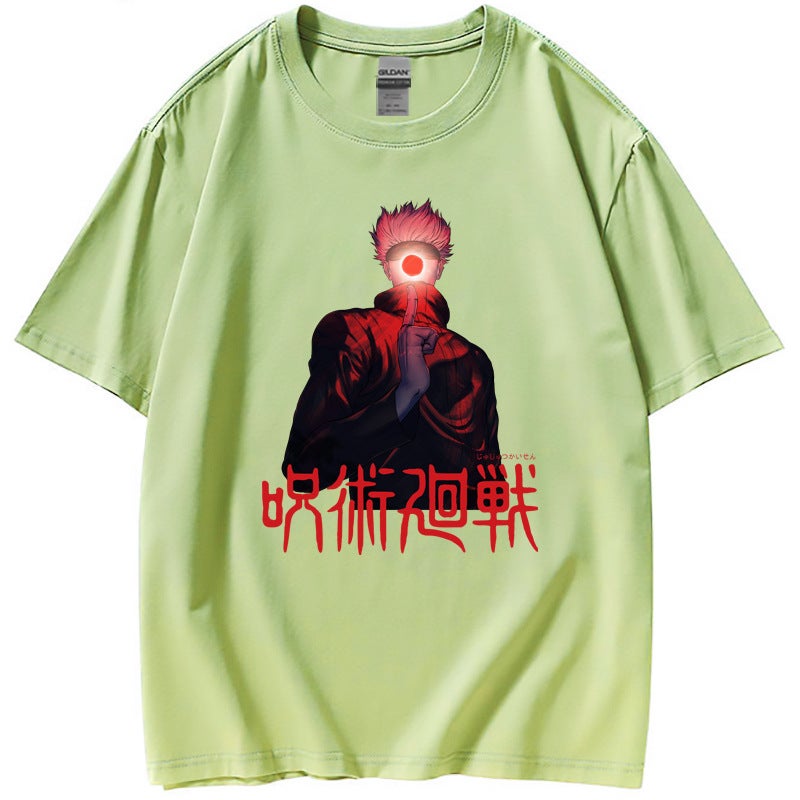 Spell Back To War Jujutsu Kaisen Leisure Breathable Comfortable Cotton Short Sleeve T-Shirt Summer Tide - Image 4