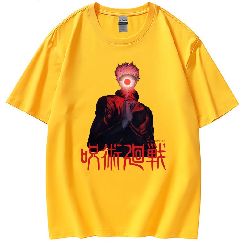 Spell Back To War Jujutsu Kaisen Leisure Breathable Comfortable Cotton Short Sleeve T-Shirt Summer Tide - Image 5