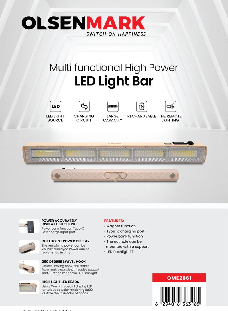 Olsenmark شريط إضاءة LED عالي الطاقة متعدد الوظائف من أولسنمارك - OME2861 للاستخدام المنزلي، الخارجي، الطوارئ، والمهني - Image 2