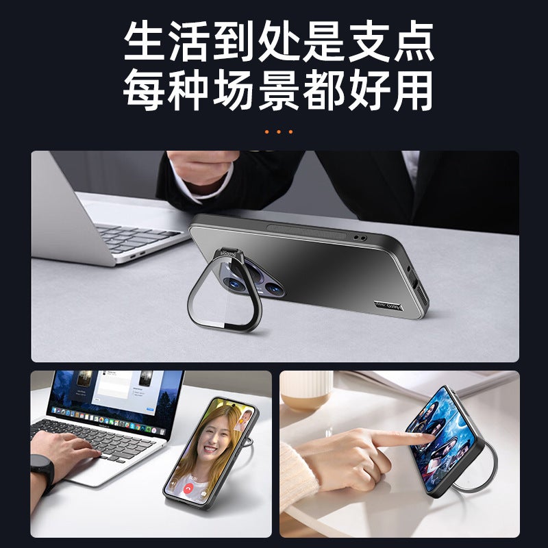 Fulcrum Case For Huawei Pura70Pro Phone Case Pura70Ultra Lens Full Coverage Drop-Resistant Bracket Soft Case - Image 5