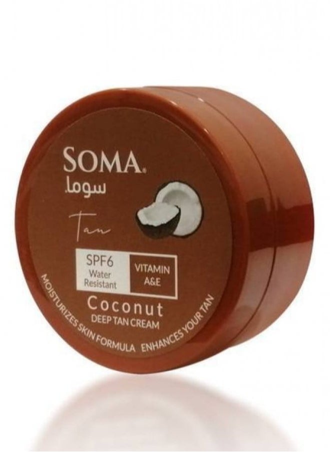 Soma Soma Coconut Deep Tan Cream Moisturizes Skin Formula  150ml  - Image 2