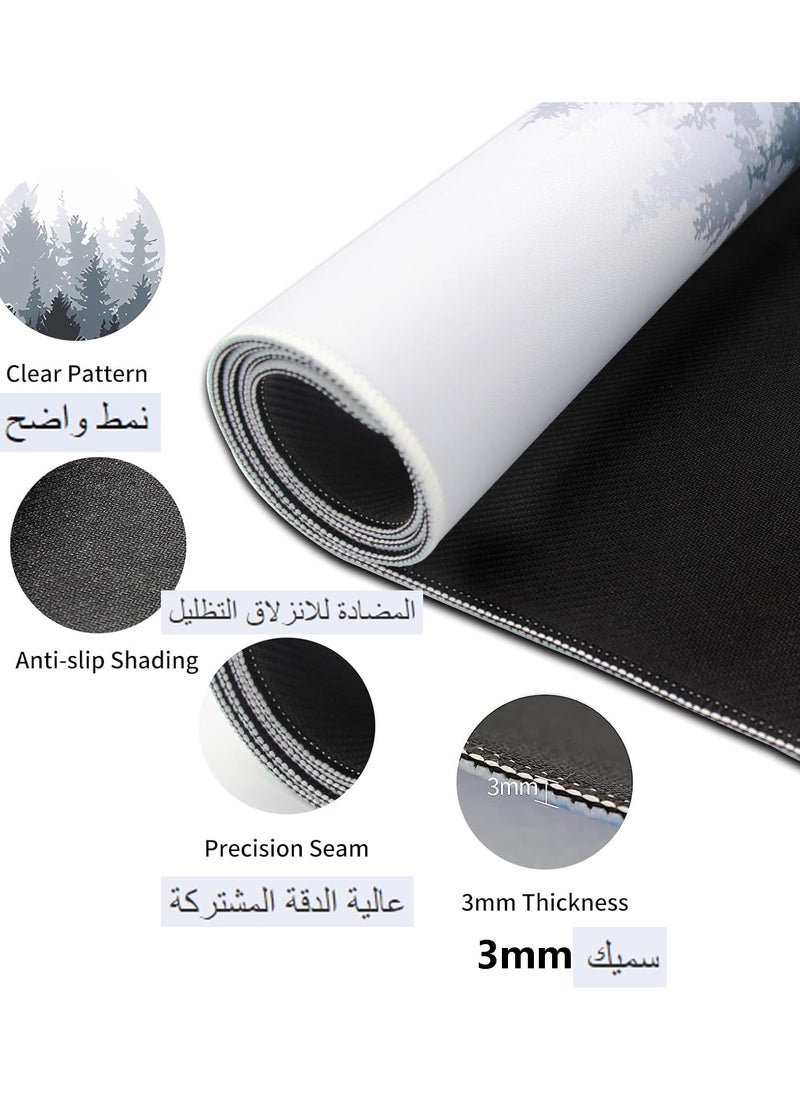Generic - Large Mouse Pad Extended Gaming Mouse Pad Non-Slip Rubber Base (800 * 300 * 3mm) Tree - Image 1