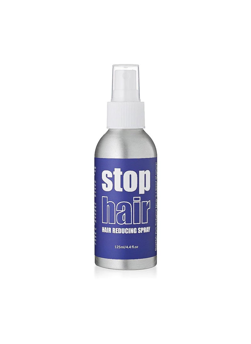 StopHair Stop Hair  Natural Hair Growth Inhibitor Spray Bikini Zone Body Face Hair Reduction Permanent Hair Removal Remover 44 fl oz 120 ml 
