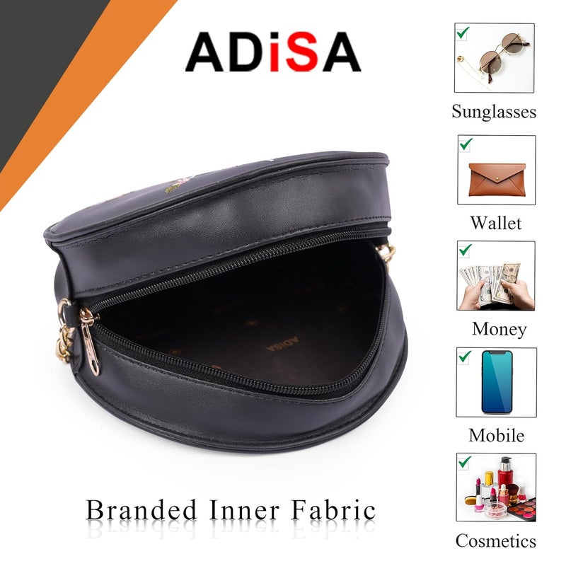 ADISA حقيبة كتف مطرزة للفتيات والنساء - Image 4