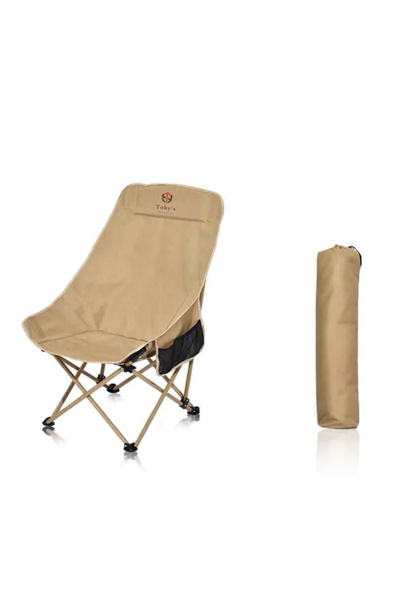 Toby's New Outdoor Aluminum Alloy Travel Foldable Camping Chair With High Back Rest Fishing Chair Por - Image 1