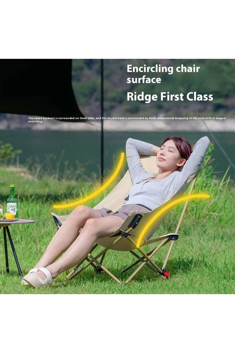 Toby's New Outdoor Aluminum Alloy Travel Foldable Camping Chair With High Back Rest Fishing Chair Por - Image 4