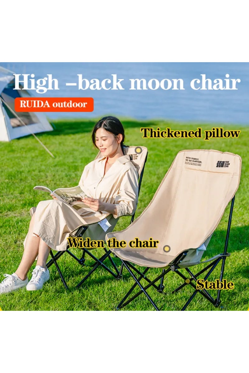 Toby's New Outdoor Aluminum Alloy Travel Foldable Camping Chair With High Back Rest Fishing Chair Por - Image 3