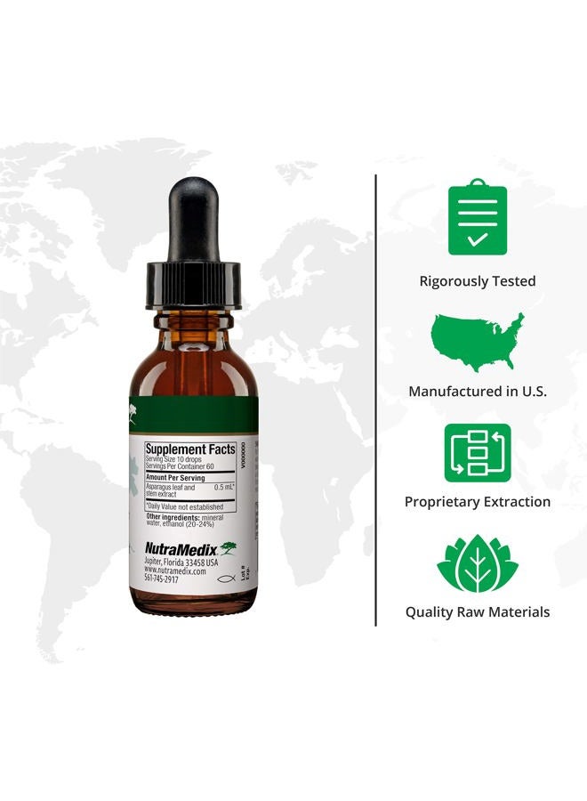 Nutramedix Sparga Tincture - Antioxidant-Rich Asparagus Extract for Cleansing and Detox Support - Mix Liquid Drops with Water for Body Detox Drink (1oz / 30ml) - Image 2