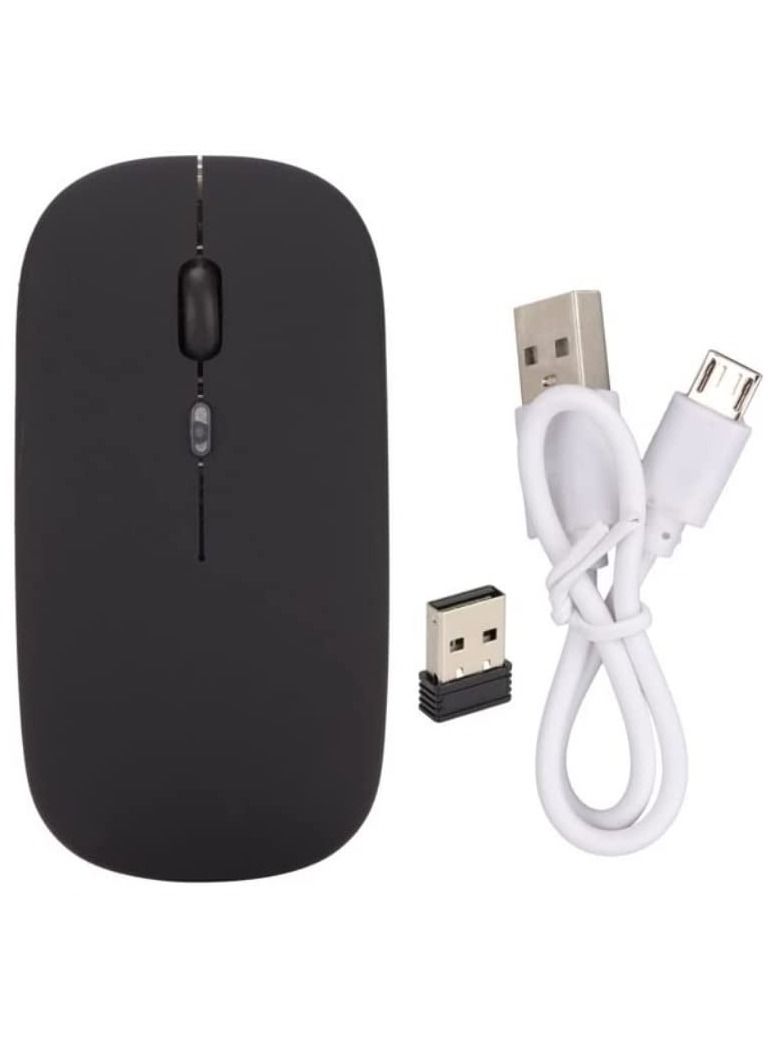 Ntech Rechargeable Dual Mode Wireless Mouse Bluetooth 2.4 GHz with USB Unifying Mini Receiver Multi-Device Optical Tracking Silent Mice for Mac PC MacBook iPad Android iOS Windows - Image 4
