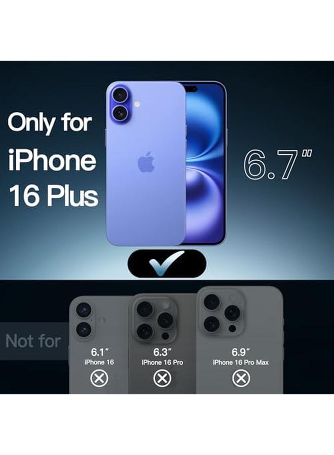 جي تيك جراب مغناطيسي لهاتف Iphone 16 Plus مقاس 6.7 بوصة متوافق مع Magsafe غطاء ممتص للصدمات للهاتف مضاد للخدش وظهر شفاف أزرق داكن - Image 2