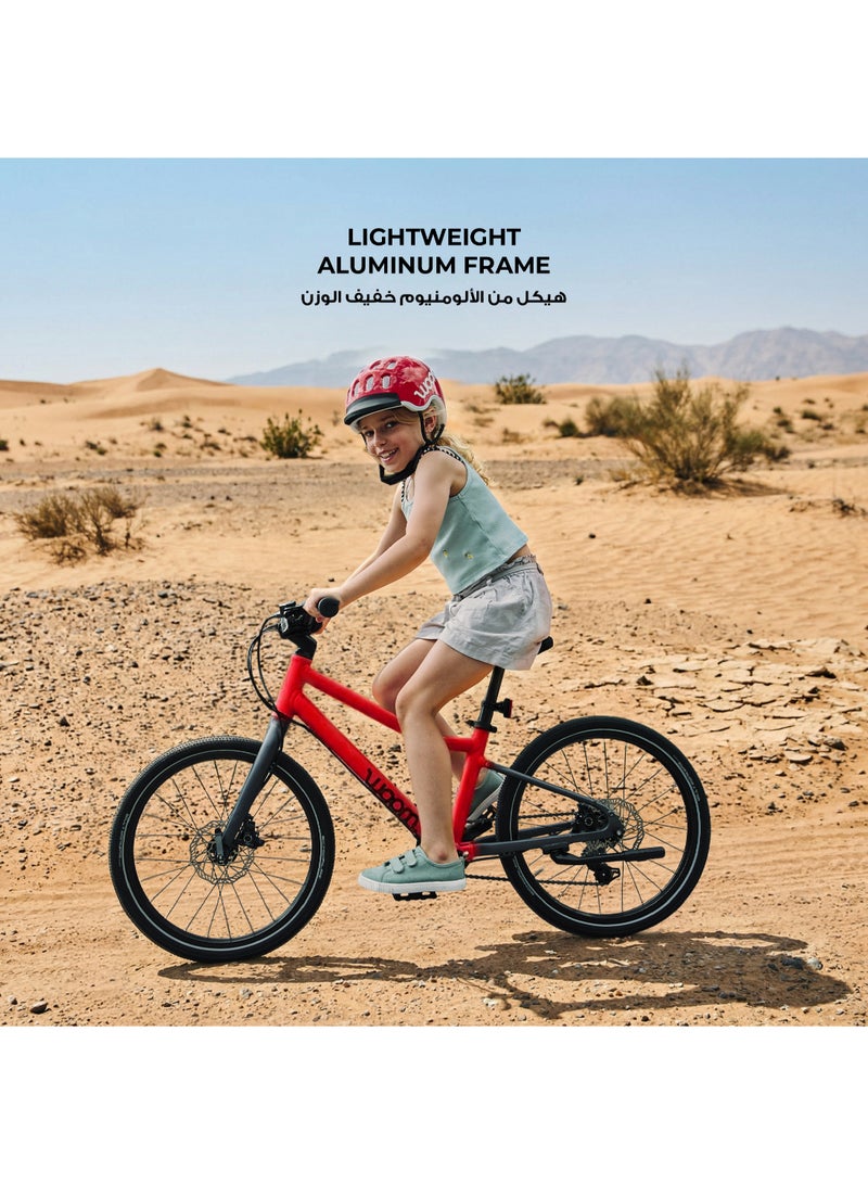 Woom EXPLORE 4 Kids Mountain Bike|20-inch Wheels|Ages 6-8|All-Terrain Youth MTB|7-Speed Shimano Gearing|Disc Brakes|Lightweight Frame - Image 3