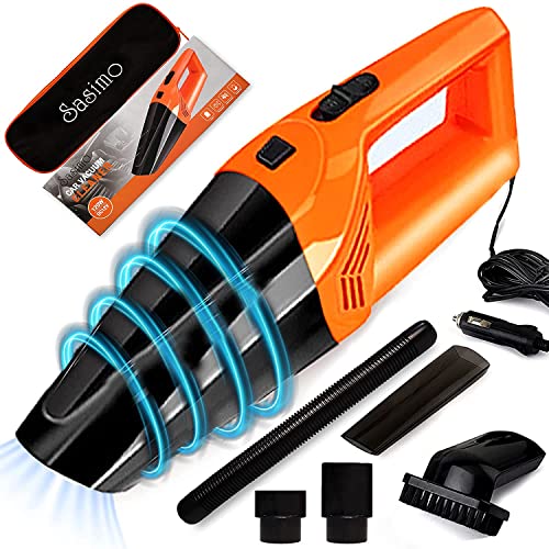 Zemic Car Vacuum Cleaner - Zemic Portable & Corded High Power for Car Cleaning Car Accessories, DC 12V, 120W 5.5 KPA, Vaccune Cleaner for Home Wet and Dry Car Vacuum Cleaner Multipurpose Vaccum Cleaner for Car Cleaning Plastic (SAORGM206) - Image 1