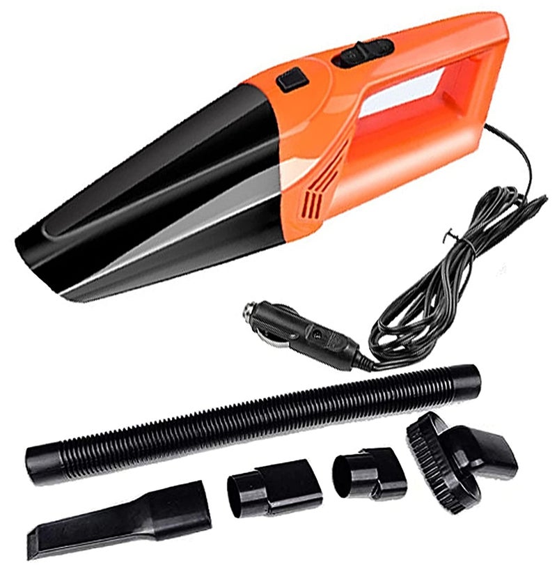 Zemic Car Vacuum Cleaner - Zemic Portable & Corded High Power for Car Cleaning Car Accessories, DC 12V, 120W 5.5 KPA, Vaccune Cleaner for Home Wet and Dry Car Vacuum Cleaner Multipurpose Vaccum Cleaner for Car Cleaning Plastic (SAORGM206) - Image 2