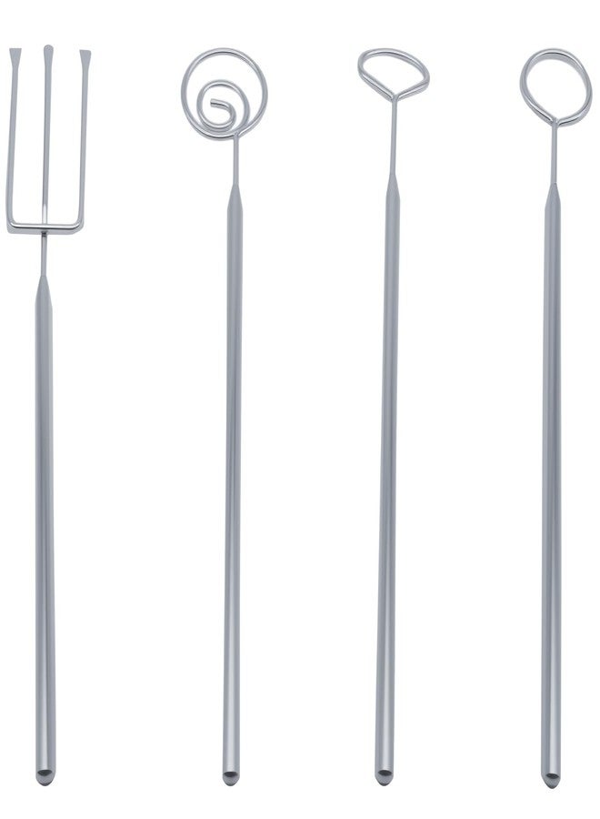 OZXNO 4 Pcs Candy Dipping Tools Stainless Steel Chocolate Dipping Tool Set for Decorative Plates - Image 1