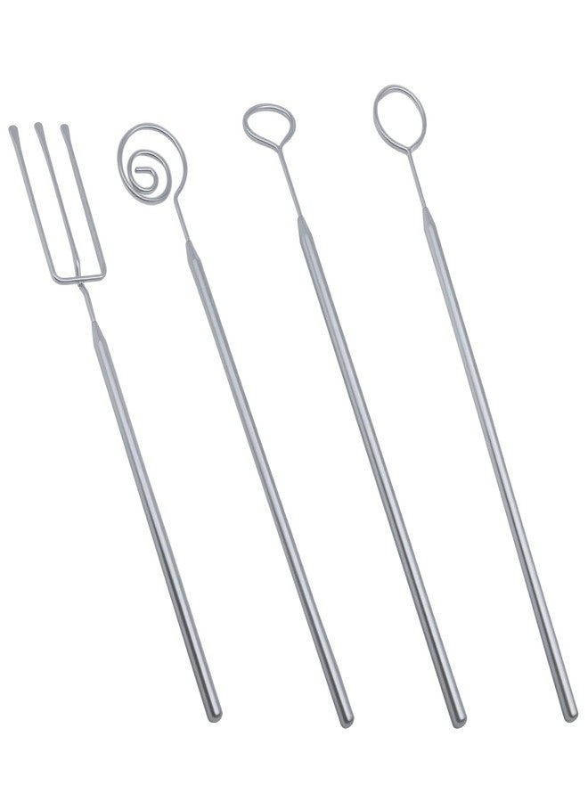 OZXNO 4 Pcs Candy Dipping Tools Stainless Steel Chocolate Dipping Tool Set for Decorative Plates - Image 3