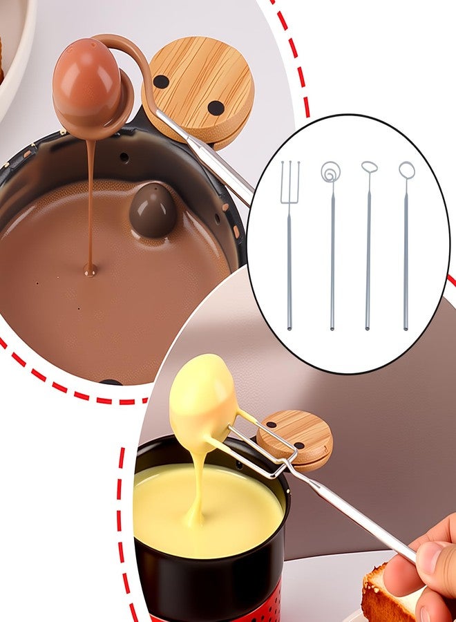 OZXNO 4 Pcs Candy Dipping Tools Stainless Steel Chocolate Dipping Tool Set for Decorative Plates - Image 4