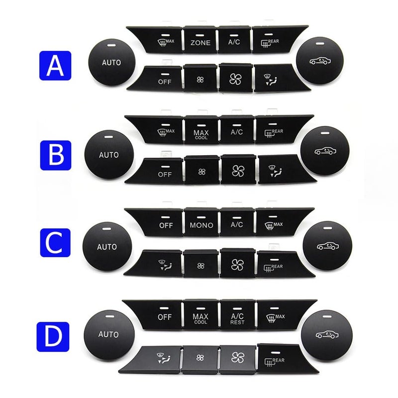 Goodithy AC Climate Control Button Cover Kit for Mercedes Benz - Image 2