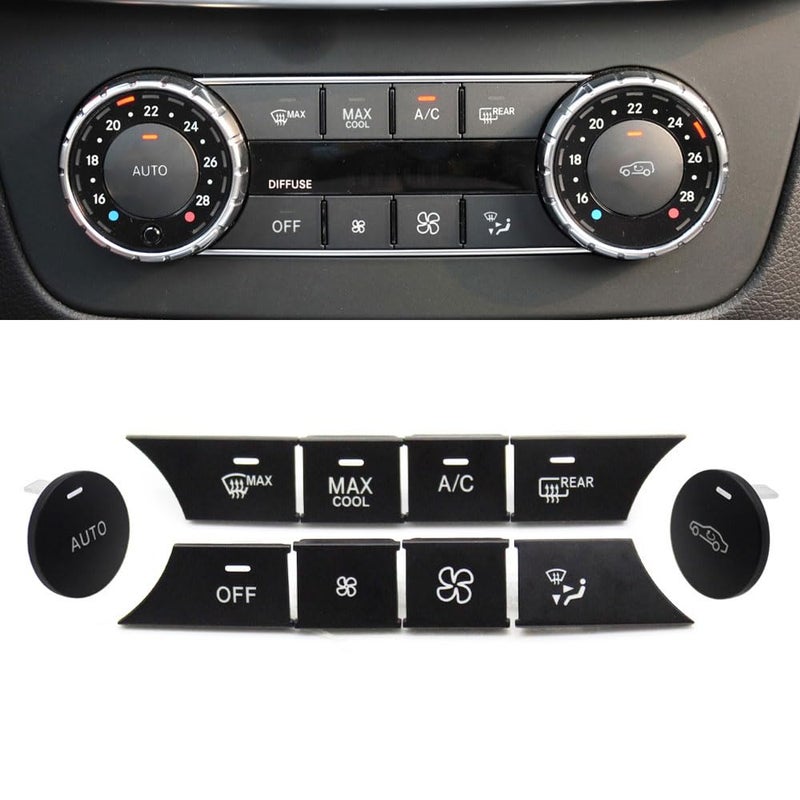 Goodithy AC Climate Control Button Cover Kit for Mercedes Benz - Image 1