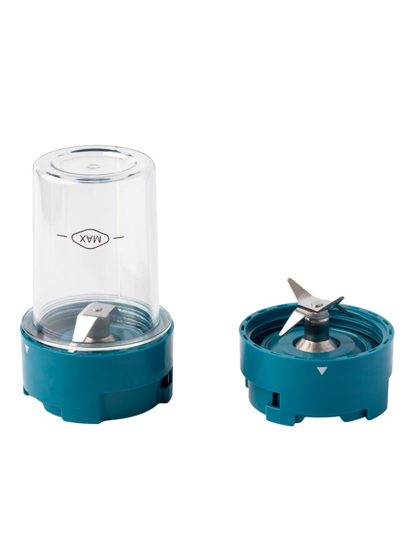 ELORA - 3 In 1 Blender With 3 Speed Setting And Pulse Function- Smoothie Making And Juicing 300-350 Watts | Unbreakable Blender Jars With Stainless Steel Blades | EL-BL-3213 Dark Green - Image 1