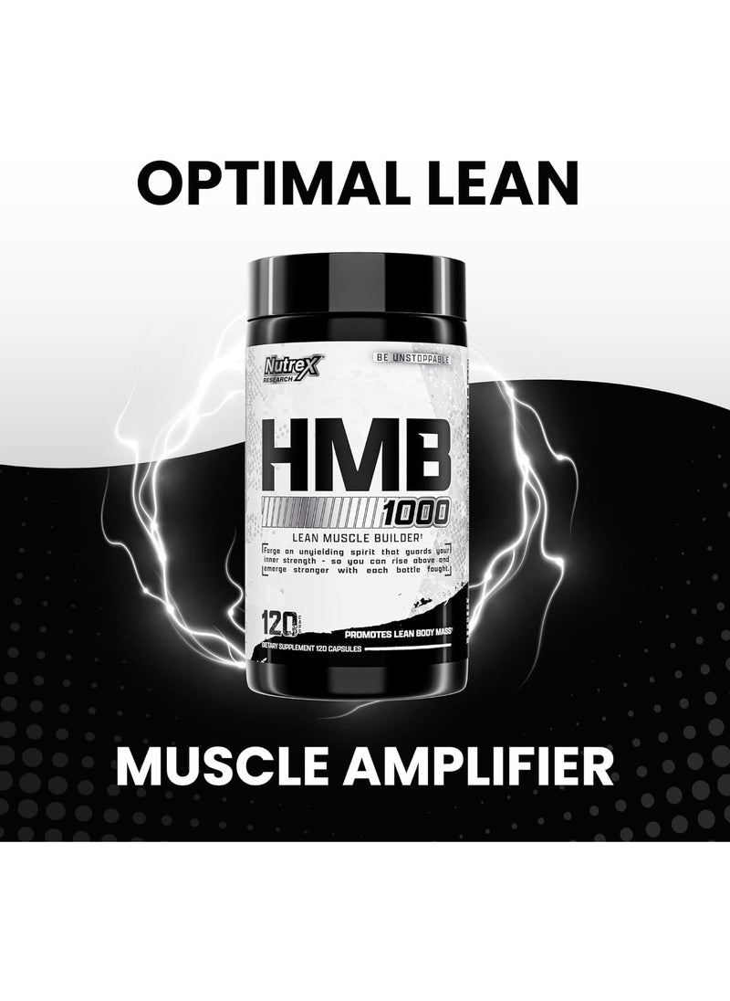 Nutrex Research HMB 1000 MG- 120 Capsules