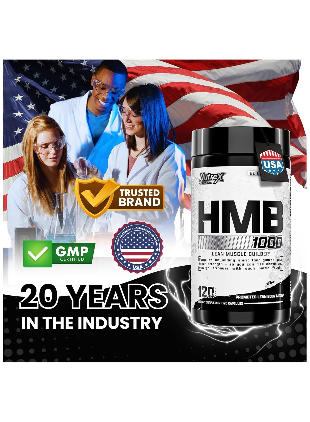 Nutrex Research Hmb 1000 Mg- 120 Capsules