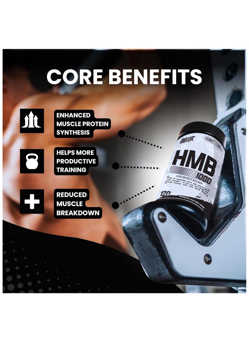 Nutrex Research HMB 1000 MG- 120 Capsules