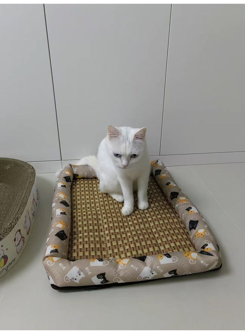 Summer Rattan Cooling Bed for Kittens - Image 3