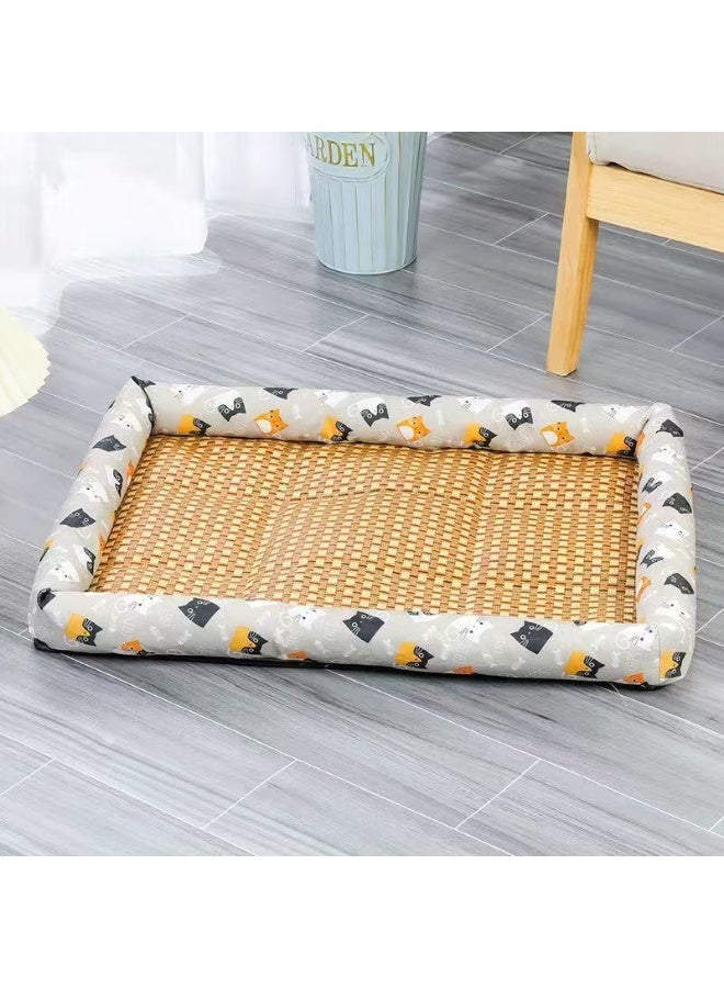 Summer Rattan Cooling Bed for Kittens - Image 1