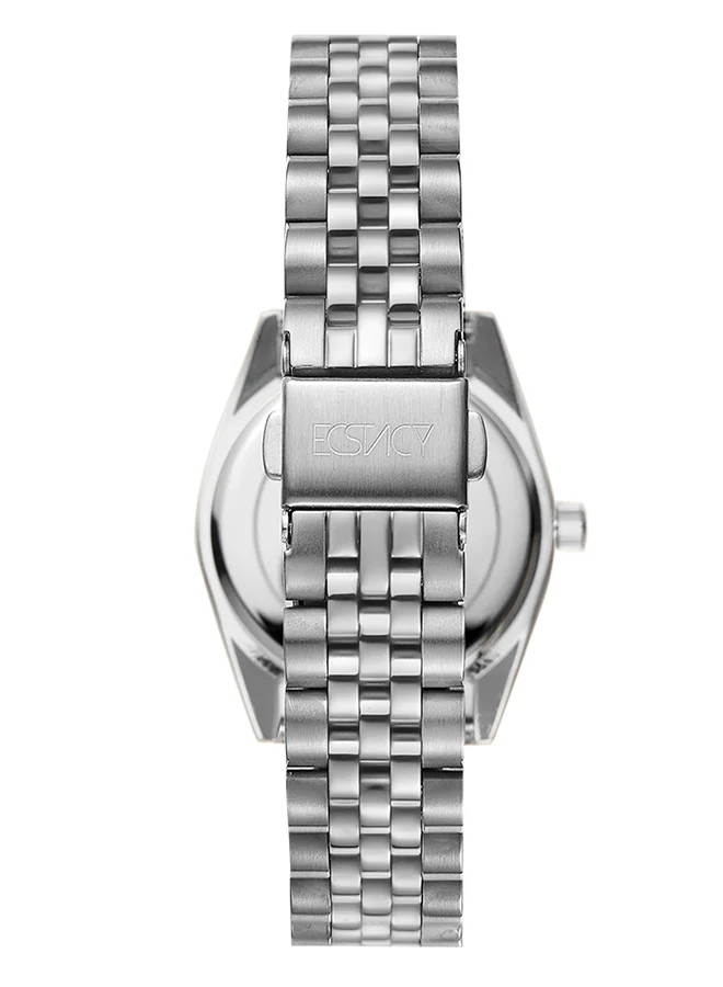 ECSTACY Ecstacy Women's Japan Quartz Movement Watch, Analog Display and Metal Strap - E22502-SBSM, Silver