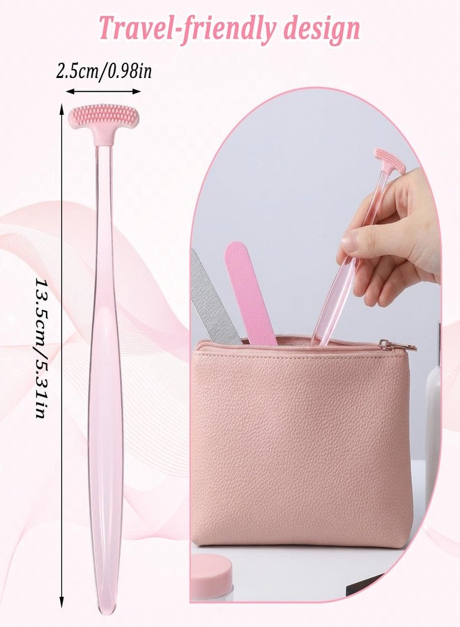Shimmeroo Silicone Eyelid Margin Scrub Brush, Shimmeroo 4Pcs Eyelid Brush Soft Eyelids Margin Cleansing Brushes for Eyelids Cleaner (Blue,Pink - Image 2