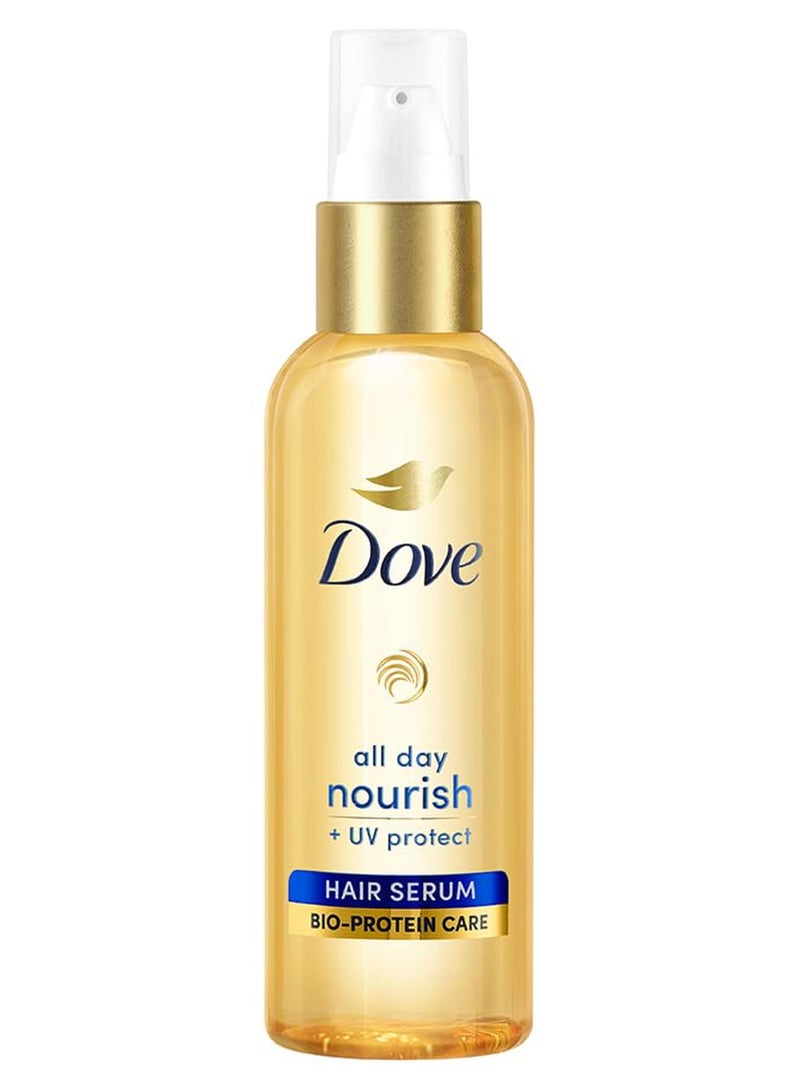 Dove All Day Nourish UV Protect Hair Serum For All Hair Types With Bio Protein Care 48ml - Image 1