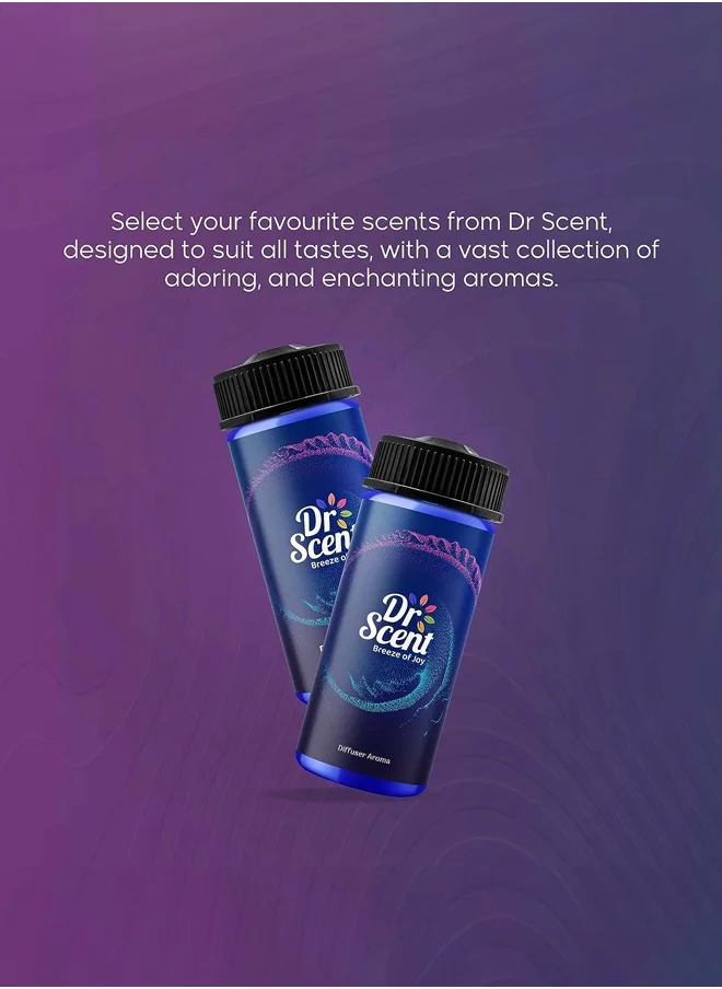 Dr Scent Diffuser Aroma Gentle, Feel the Distinctive Notes of Fiery Oranges and Bergamot, With Notes of Rose and Lavender, Ending with Delightful Notes of Patchouli and Vanilla (170ml)