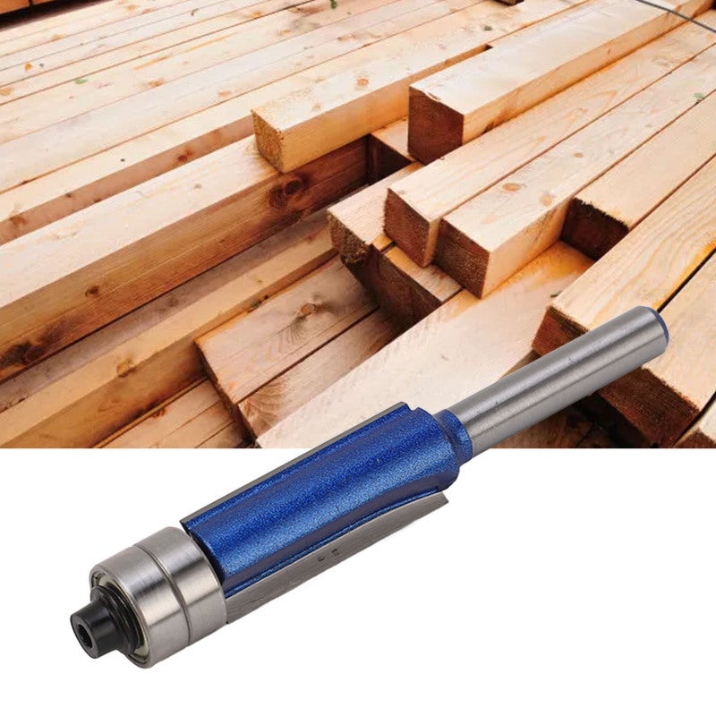 Flush Trim Router Bit: 2 Bearings, Hard Carbide Material - Rust-Proof Paint Coating, Woodworking Router Bit for Home & Professional Woodworking Projects - Image 4