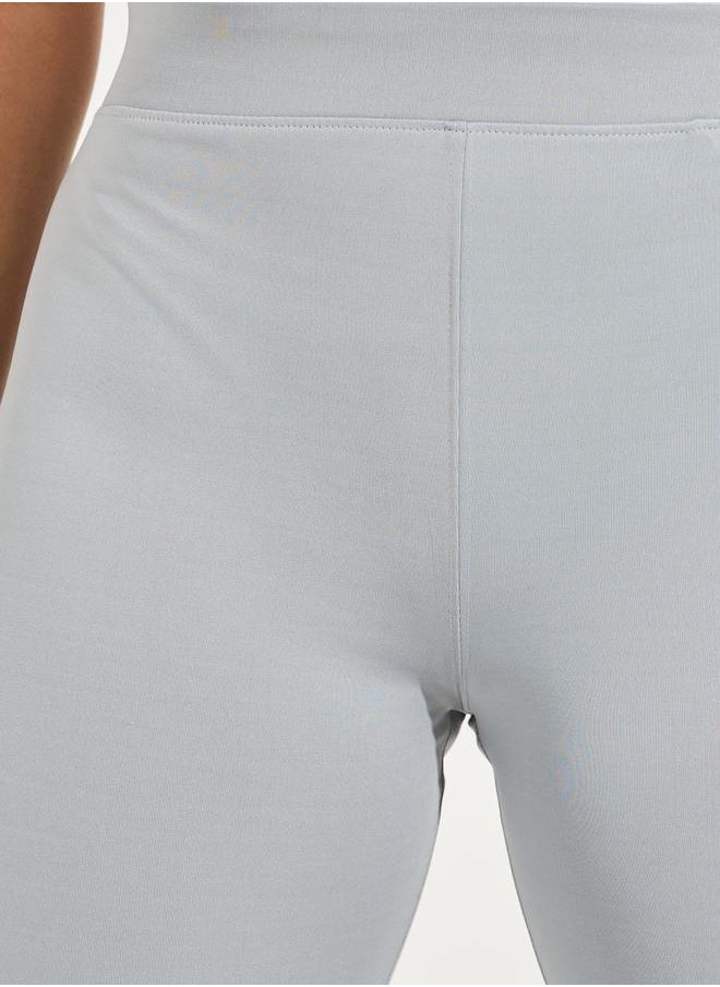 Styli - Solid Light Flare Full Length Leggings - Image 1
