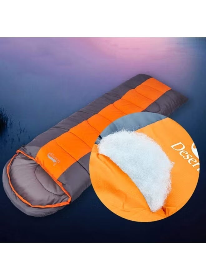 BlueFire Ultra-Warm 4 Season Hooded Sleeping Bag for Adults & Kids - Lightweight, Waterproof, & Compact Envelope Design for Camping, Hiking, Backpacking & Outdoor Adventures (Converts to Double Bag & Blanket) - Image 3