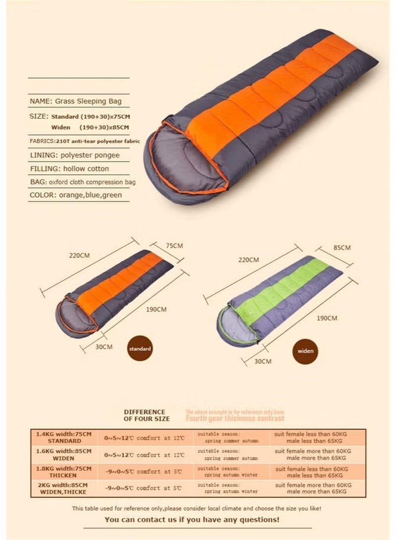 BlueFire Ultra-Warm 4 Season Hooded Sleeping Bag for Adults & Kids - Lightweight, Waterproof, & Compact Envelope Design for Camping, Hiking, Backpacking & Outdoor Adventures (Converts to Double Bag & Blanket) - Image 4