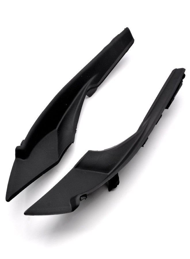 HAOTOM Pair Front Windshield Cowl Trim Cover Panel Compatible for Mitsubishi Lancer Evo 2008-2017 Front Deck Cover Panel Left Driver Side & Right Passenger Side - Image 1