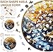 Qiuenisray Wooden Puzzles for Adults 500 Pieces Tree of Life Waterfall River Round Jigsaw Puzzles FSC Certified Unique Shape Adult Puzzles Piece Wood Creative Gift for Family Game 165x165 in - Image 4
