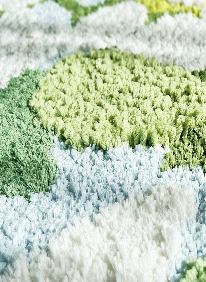 LEVINIS Moss Bath Mats Cute Decorative Moss Rug for Bathroom Soft Shag Bedroom Bedside Area Rugs Non Slip Washable Bath Mat for Kids 35''×24'' - Image 4
