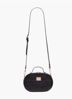 Flora Bella By Shoexpress Women's Solid Crossbody Bag with Zip Closure and Detachable Strap  - Image 2