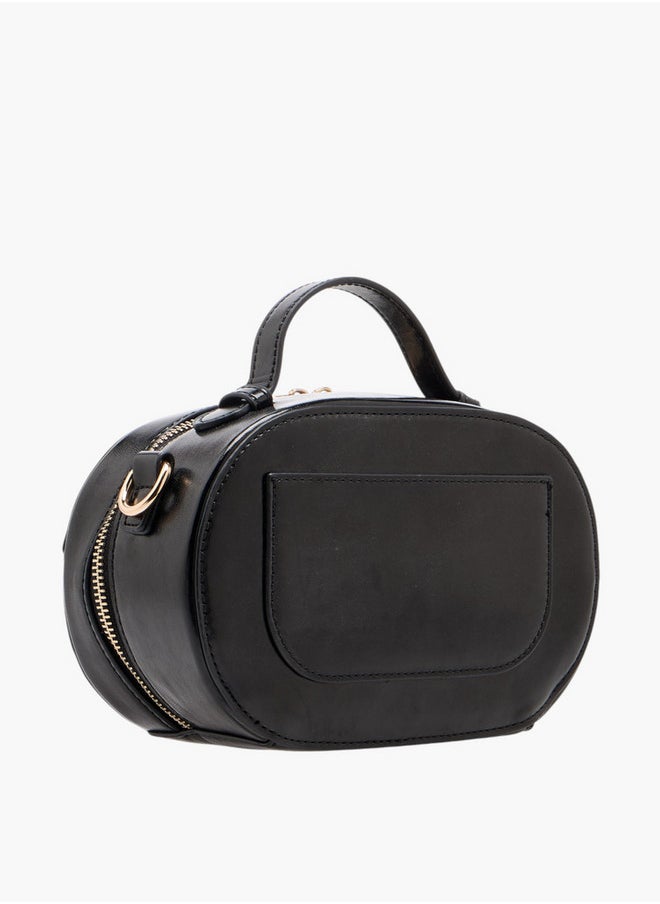 Flora Bella By Shoexpress Women's Solid Crossbody Bag with Zip Closure and Detachable Strap  - Image 3