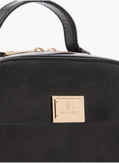 Flora Bella By Shoexpress Women's Solid Crossbody Bag with Zip Closure and Detachable Strap  - Image 4