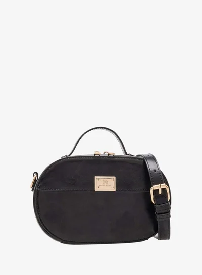 Flora Bella By Shoexpress Women's Solid Crossbody Bag with Zip Closure and Detachable Strap