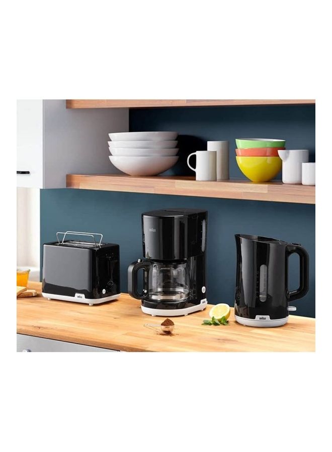 BRAUN Breakfast - Toaster 2 Slots, 8 Browning Settings, Bun Warmer 900 W HT 1010 BK Black - Image 5