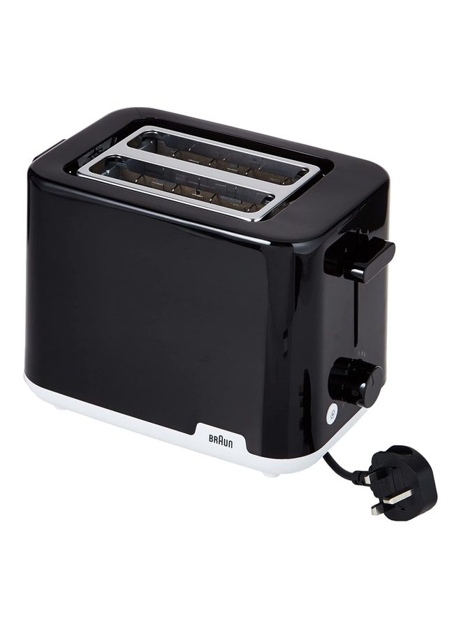 BRAUN Breakfast - Toaster 2 Slots, 8 Browning Settings, Bun Warmer 900 W HT 1010 BK Black - Image 2