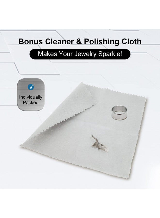 Evridwear Evridwear Sterling Silver Polishing Cleaning Gloves with Polishing Cloth, Polishing Kit Tarnish Remover for Brass Instrument, Jewelry, Gold, Diamond, Ring, Earring, Stainless, Watch (S/M)  - Image 4